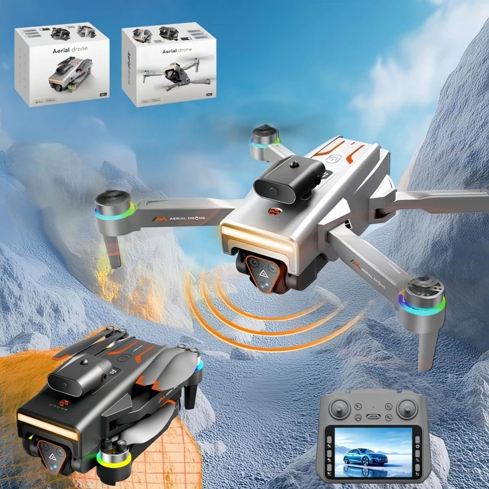 M4 Drone with 4.5 Inch Display Smart Obstacle Avoidance HD Aerial Photography - Image 1 of 4