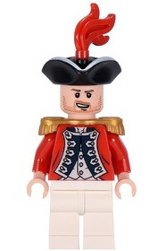 NEW LEGO KING GEORGE'S OFFICER minifigure from Pirates of the Caribbean set 4193
