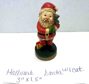 HALLMARK MINI BABBO NATALE VINTAGE 3" X 1,5" - Foto 1 di 6