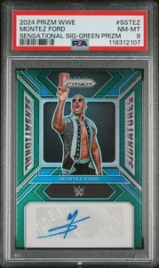 Panini Prizm WWE 2024 Sensational Signatures verde Montez Ford #SSTEZ PSA 8 - Imagen 1 de 2