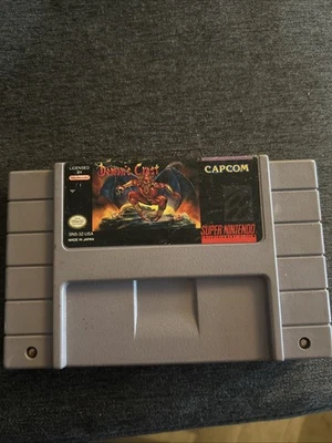 Demons Crest SNES Authentic Cartridge Only Tested Working ! - Image 1 of 4