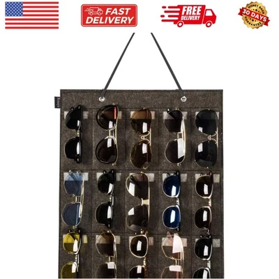 Gafas de sol organizadoras de almacenamiento montadas en la pared colgantes gafas de sol organizadoras 15... Foto 1 de 4
