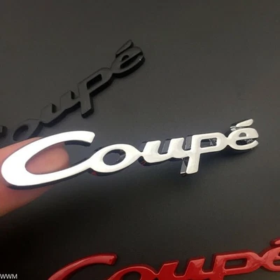 3D Metall Chrom Coupe Emblem Badge Aufkleber Schriftzug für Auto - Bild 1 von 4