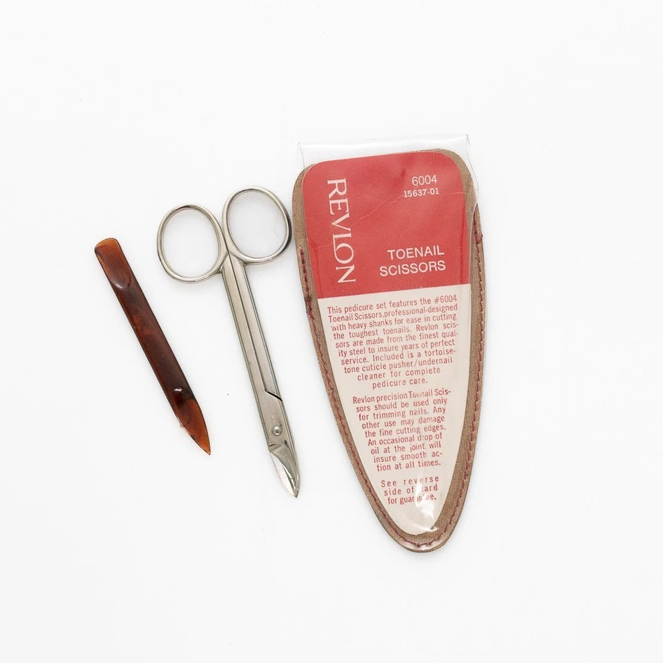 Revlon ноготь ножницы с кожаный чехол винтажный педикюр комплект - Изображение 1 из 3