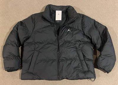 Chaqueta acolchada para mujer Nike Jordan negra talla L FZ4527-010 precio de venta sugerido por el fabricante 185 USD Foto 1 de 4