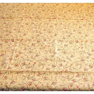 Cotton Fabric Yellow Floral Cluster Vines Legacy Studio 43x25 Quilting Sewing - Picture 1 of 9