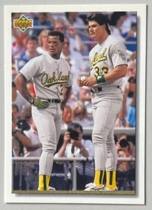 JOSE CANSECO & RICKEY HENDERSON, 1991 UPPER DECK DIAMOND SKILLS CHECKLIST ! - Picture 1 of 1