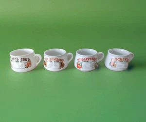Retro Handled Recipe X 4 Soup Bowls/Mugs Oxtail, Chicken And Tomato Soup Retro - Picture 1 of 12