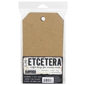 Stampers Anonymous Tim Holtz Etcetera Chipboard MIni Tags THETC016 - Picture 1 of 4