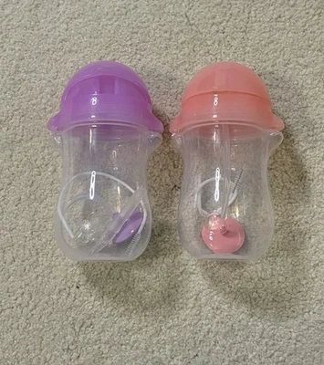 全新 Munchkin Miracle 360 吸管杯 幼儿 训练器 无喷嘴 BPA - 2 克拉 — 第 1/4 张图片