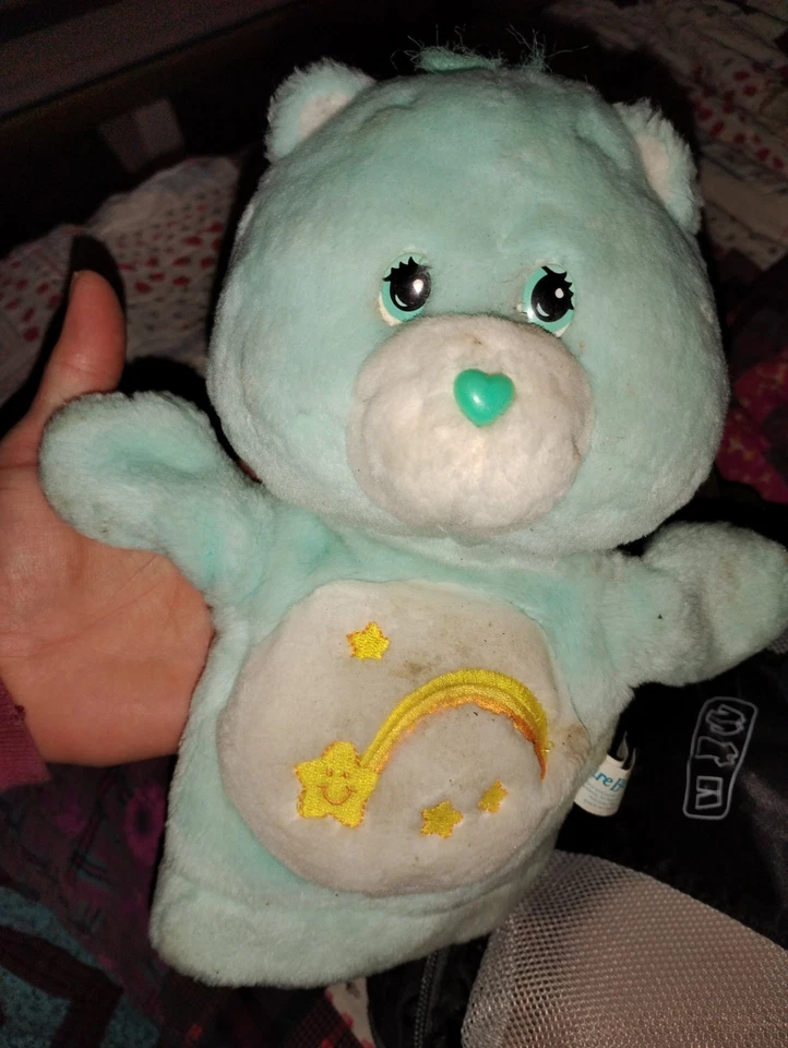 Care Bears WISH BEAR Hand Puppet Green Teal - Image 1 of 4