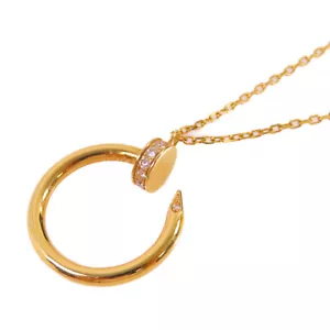 CARTIER Diamond Juste Un Clou Necklace 18K Yellow Gold - Picture 1 of 10