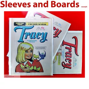 25 Tracy UK Comic Bag Sleeves Only Resealable Size4 for # 1 up A4+ [In Stock] - Picture 1 of 12