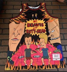 Beavis & Butthead Kopfbedeckung Classics Basketball Feuertrikot ~ ungetragen ~ S M L XL2X - Bild 1 von 2