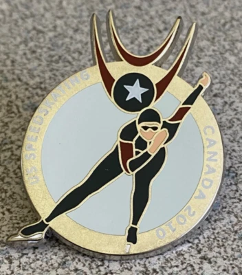 Team USA Speed Skating Olympic Pin 2010 Vancouver Canada Olympic Games Pin - Image 1 of 2