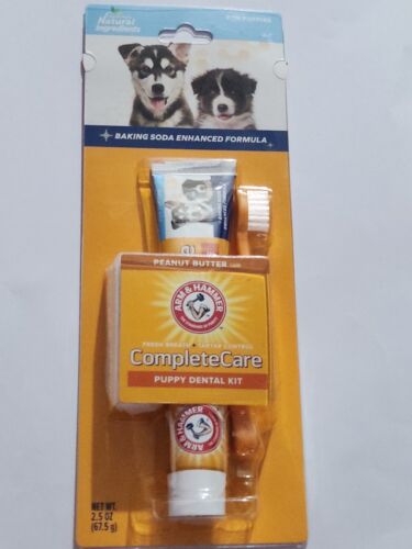 Arm & Hammer Puppy Dental Care Kit Peanut Butter Flavor 2.5 Oz BB 10/24