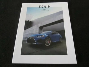 Lexus GS-F 2019 folleto turbo GSF modelo de alto rendimiento tracción trasera V8 catálogo de ventas - Imagen 1 de 4