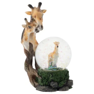 Figura Familia Jirafa en Llanuras 45MM Brillo Globo de Agua Decoración - Imagen 1 de 1