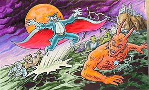SEA CREATURES * MIKE BENNETT'S ORIGINAL ART (2024) 09/23/2024 - Picture 1 of 1