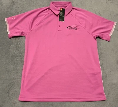 Camisa polo Under Armour UA Golf Rival para hombre L rosa manga corta 1343102-659 Foto 1 de 4