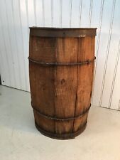 Vintage rustic vintage primitive nail keg barrel farm decor Lg Size 17.in tall