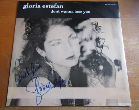 Gloria Estefan SIGNED Vinyl 12" Single + Great Provenance Cover