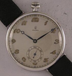 Vintage  Hi Grade Chronometer SIGMA 1900's Swiss Wrist Watch Perfect Serviced
