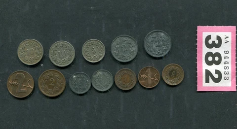 Lot of  12   coins of   Switzerland Cover