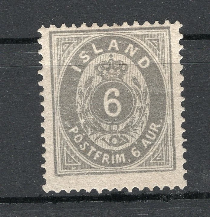 ICELAND, YV # 7 A, PERF 14 x 13 1/2, MH - Image 1 of 1