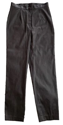 Pantalones plisados Reflections by Spiegel gris satinado poliéster/nylon/spandex: talla 8 Foto 1 de 4