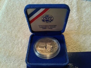 1986 S PROOF STATUE OF LIBERTY SILVER $1 COMMEMORATIVE - Picture 1 of 8