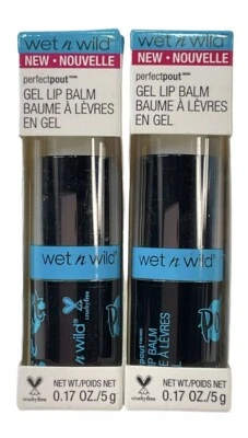 Wet n Wild Lip Balm Tinted Gel 2 Ct Perfect Pout Moisturize Sheer 905A Clear New - Image 1 of 2