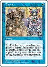1x   Portent Fifth Edition card MTG Magic the Gathering