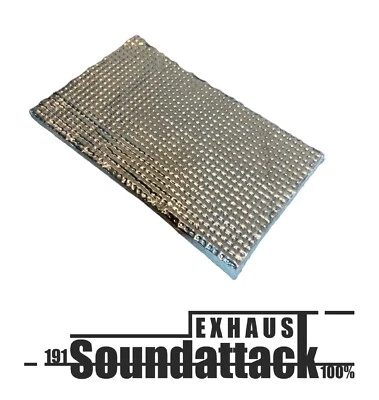 Hitzeschutzmatte selbstklebend 500x500 Glasfaser Auspuff Unterboden 8mm - Bild 1 von 4