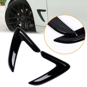 2 piezas Cubierta de decoración de guardabarros laterales negro para automóvil para BMW - Imagen 1 de 12