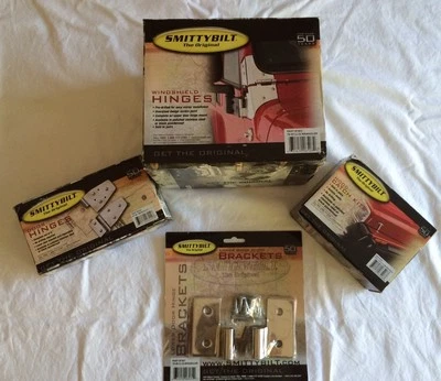 Kit de bisagra de acero inoxidable Wrangler 1976-1993 parabrisas, capó y puerta completa Foto 1 de 4