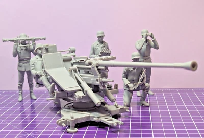 Deutsche  3,7-cm-Flak 37 und Bedienmannschaft Set II  Scale 1/16 - Bild 1 von 4