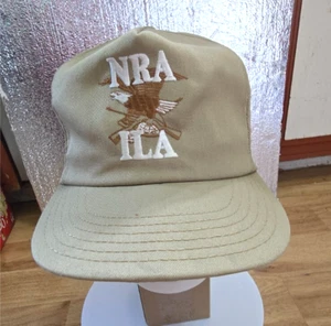 GREEN NRA ILA EMBROIDERED GOLD EAGLE MADE IN USA CAP HAT - Picture 1 of 12