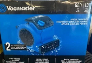 Vacmaster Professional Air Mover-Carpet-Floor Dryer-Floor Fan-120 V- 550 cfm Air - Picture 1 of 8