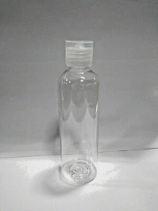 120 ml 4 oz Clear Plastic Bottle with Flip Top Pour Cap 50 Pack - Picture 1 of 3