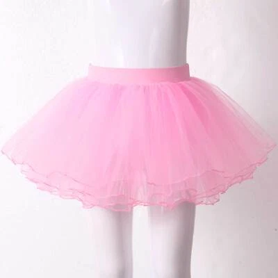 Kids Girls Skirt Fitness Skirts Party Miniskirt Performance Skort Jazz Dress Up - Image 1 of 3