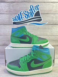 NIKE AIR JORDAN 1 MEDIANA *MUJER* **VERDE SUERTE** BQ6472-033 TALLA 6.5 NUEVAS EN CAJA SIN TAPA - Imagen 1 de 7