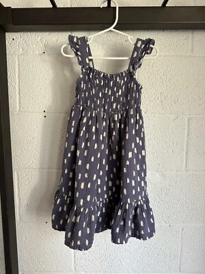 Usado en Excelente Condición Vestido sin Mangas Hanna Andersson TALLA 100 US 4 Púrpura Lavanda Oscuro Foto 1 de 4