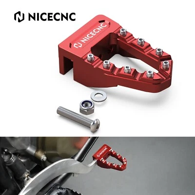 Extensor de pedal de freno de pie trasero NICECNC para Honda TRX450ER TRX450R 2006-2014 rojo Foto 1 de 4