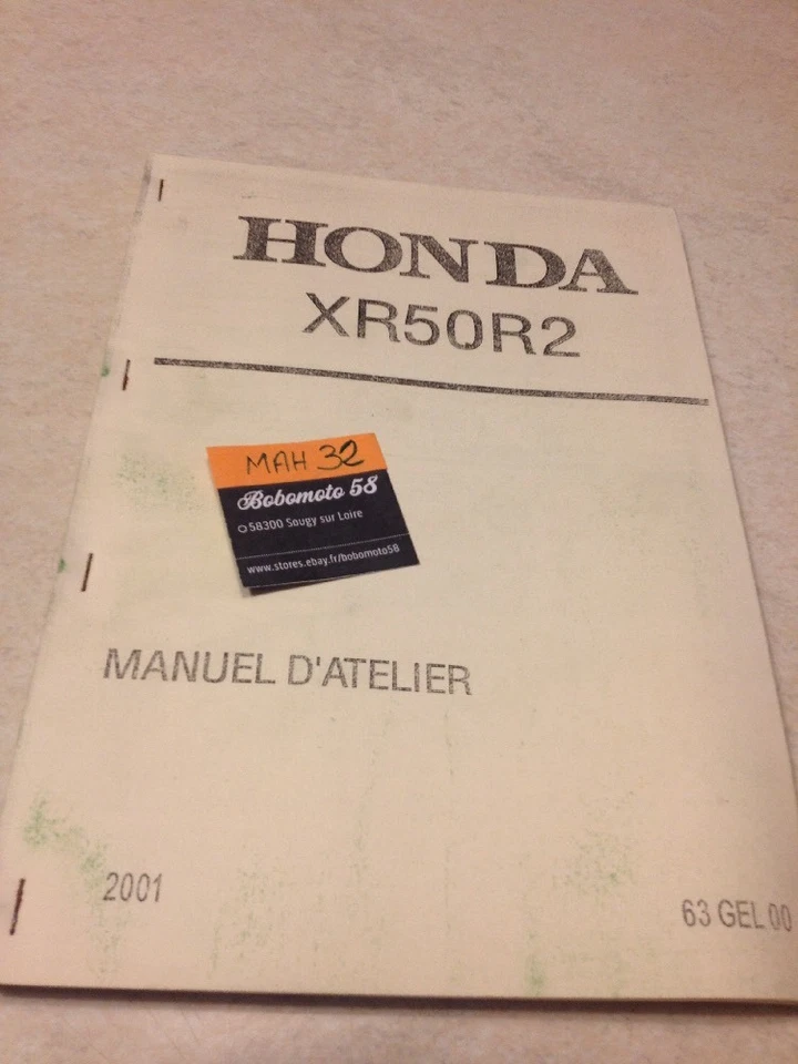 Manual Taller Honda XR50R2 XR50 R2 XR 50 Workshop Manual de Taller Francesa - Imagen 1 de 4