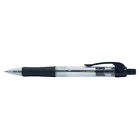 Retractable Medium Ball Pen Black,Blue or Red With Rubber Grip,0.3mm (x 10 pens)