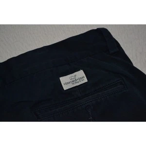 Pantalones cortos de golf Vineyard Vines chinos caquis planos azules para hombre talla 34 elásticos - Imagen 1 de 6