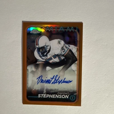 2024 Topps Chrome - Autographs Dwight Stephenson #BA-DST Orange Refractor /25 - Image 1 of 4