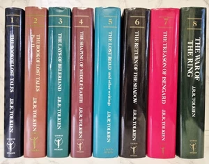 The History Of Middle-Earth Christopher Tolkien Volumes 1-8 Unwin Hyman Some 1st - Picture 1 of 24