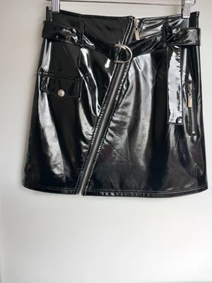 Minirock, Kunstlackleder - Bild 1 von 4